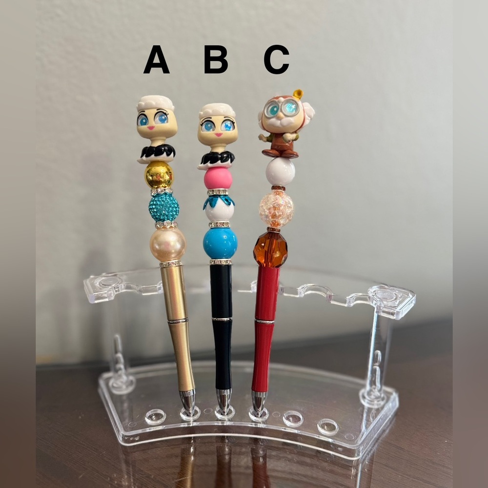 🌺Doorables “Beauty and the Beast” Beadable Pens